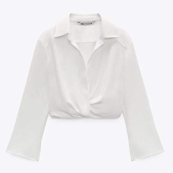 ZARA Blogger’s Fav| Pleated Cropped White Dress Shirt - Picture 14 of 16